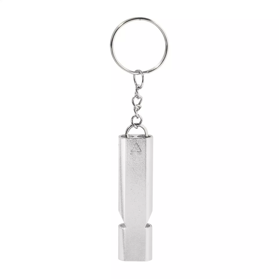 RaluHiss zilver  fluitje sleutelhanger 