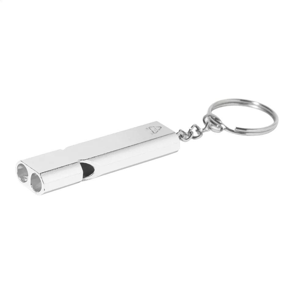 RaluHiss zilver  fluitje sleutelhanger 