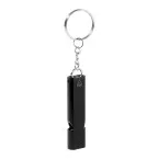 RaluHiss black  whistle keyring 