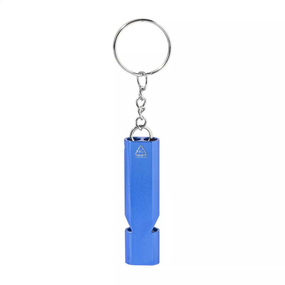 RaluHiss blauw  fluitje sleutelhanger 