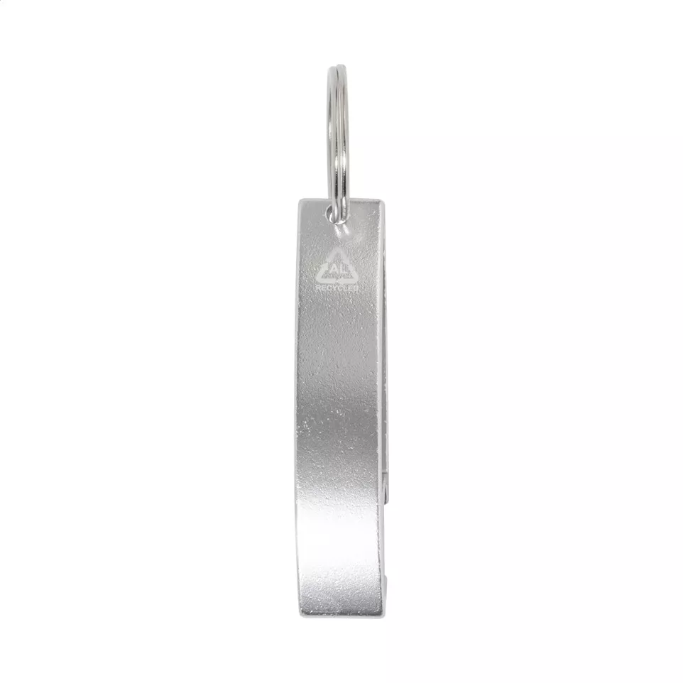 Ellopi silver  bottle opener keyring 