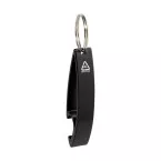 Ellopi black  bottle opener keyring 