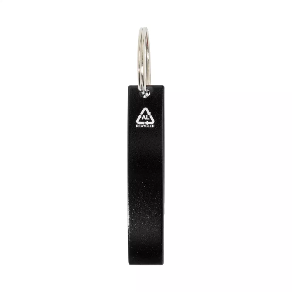 Ellopi black  bottle opener keyring 