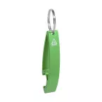 Ellopi green  bottle opener keyring 