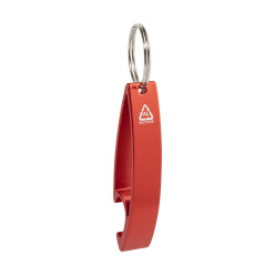 Ellopi red  bottle opener keyring 
