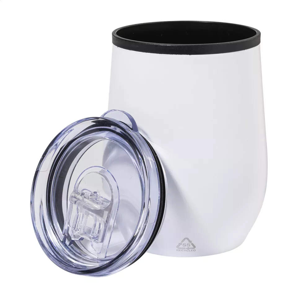 Poppy blanc  Mug thermos 
