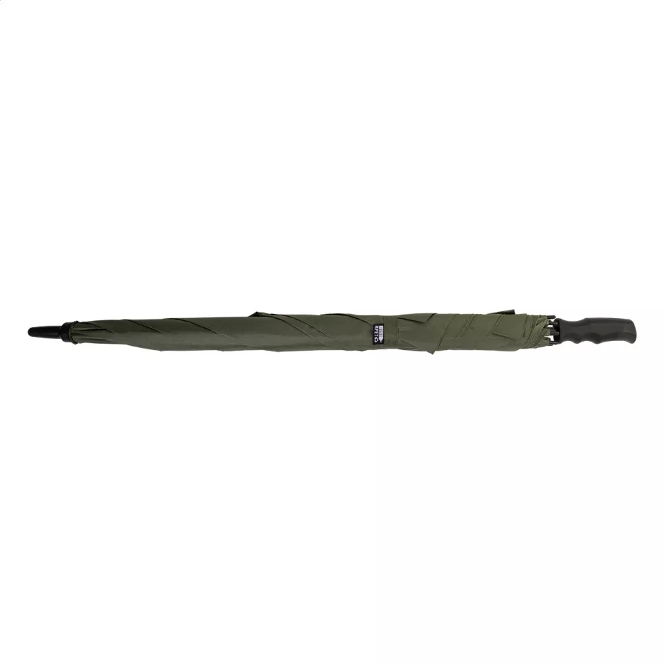 Quadstorm groen  vierkante RPET paraplu 