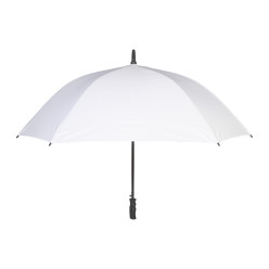 Quadstorm white  square RPET umbrella 