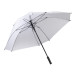 Quadstorm white  square RPET umbrella 