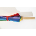 Rainjoy multicolour  rainbow umbrella 