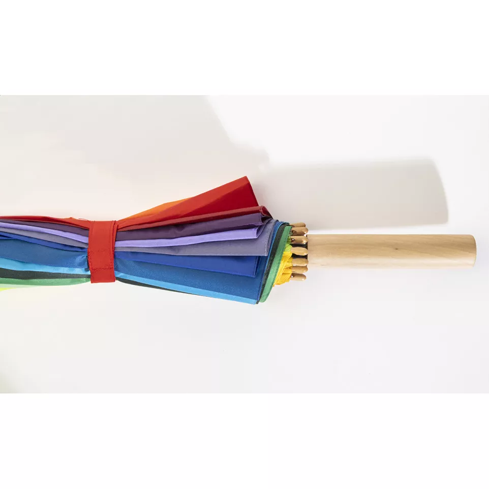 Rainjoy multicolour  rainbow umbrella 