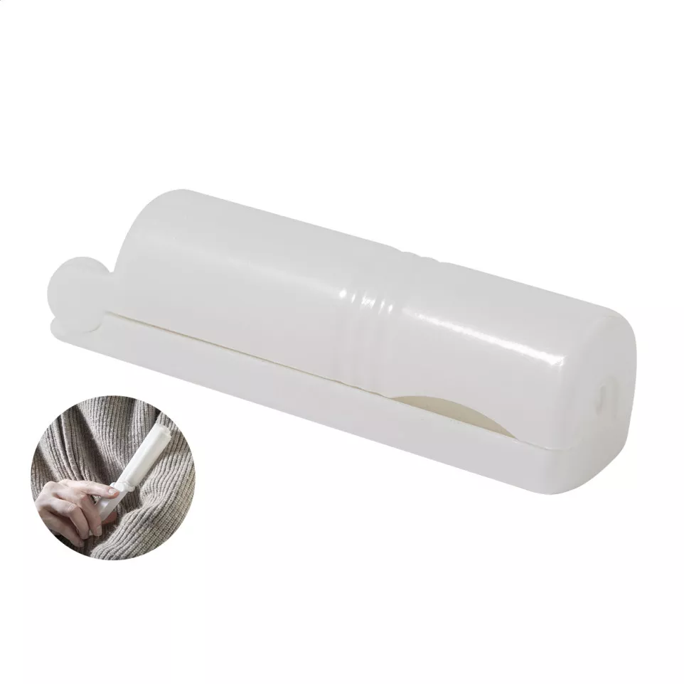 Fluffy white  RPP reusable lint roller 