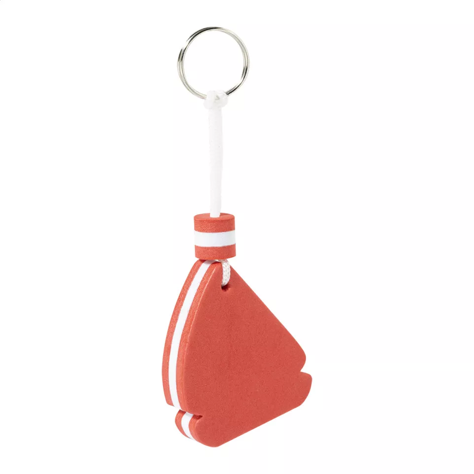 Velantis red  floating EVA keyring 