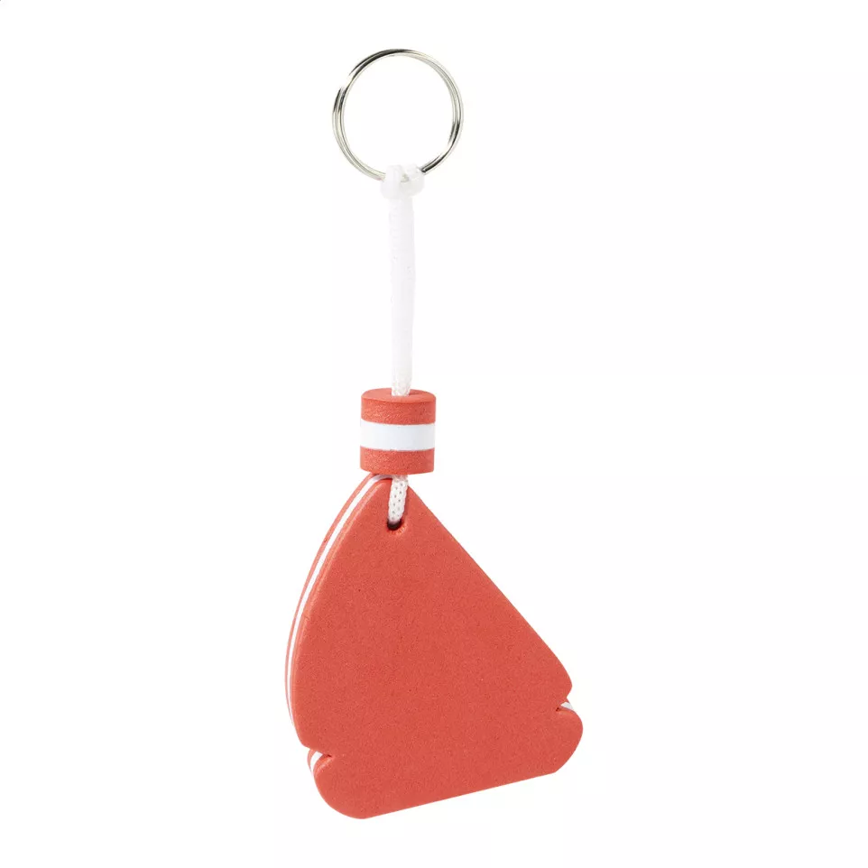 Velantis red  floating EVA keyring 