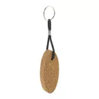Cobuoy black  floating cork keyring 