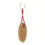 Cobuoy red  floating cork keyring 