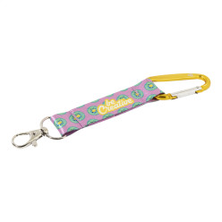 SuboRing Double yellow  custom RPET keyring 