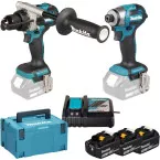 Combiset Makita 2 machines 18 volt - 5,0 Ah - DLX2549T3J / pce