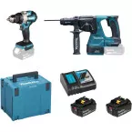 Combo Kit Makita DTD173 + DHP491 -18 V- 5,0 Ah - DLX2522TJ / pce