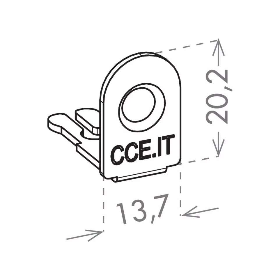 Fixing Wedge for Squad 1240 / 2 pieces