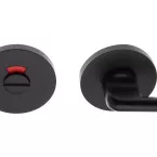 Pair of Matte Black 304 Stainless Steel WC Escutcheons Ø53/6mm OFFICE / pc