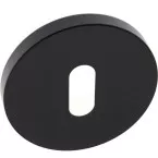 Paire rosaces entrée BB Ø53/6mm OFFICE inox 304 noir mat / pce