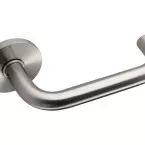 U-shaped door handle pair Ø16mm on Ø53/6 mm rose, stainless steel 304 / pce