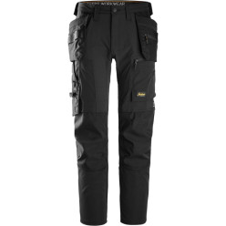 Snickers Workwear Slim Fit Stretch Floating Pocket Pants - 6218 - Black - Size 56 / piece