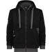 Dassy Pulse Sweatshirt Jacket with Hood - Grey/Black - Size L / PC
