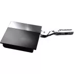 Set of 2 Light Duty Lift-Up Support Hinges SQ 107° Opening Angle Anthracite/Nickel for Cabinet Height 250 to 400mm / Each