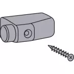 Limit stop end position for HS330 white sash / pc