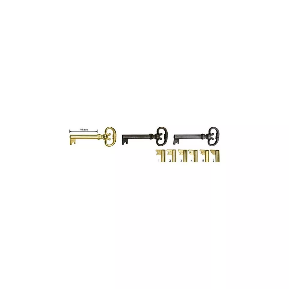JuNie brass-plated bit key for lever...