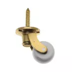 Roulette 4032 avec vis porcelaine blanche / Pce