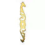 N20 Vertical Brass Keyhole Plate 205x25mm Left / Pc