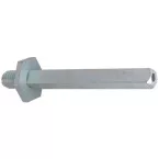 HESO square rod for use with fixed knob M12 - 8/8-100 mm per piece