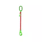 Single Leg Chain Sling, G100 Safety Hook and Shortening Hook, 2.5m Length 8mm Diameter per Piece