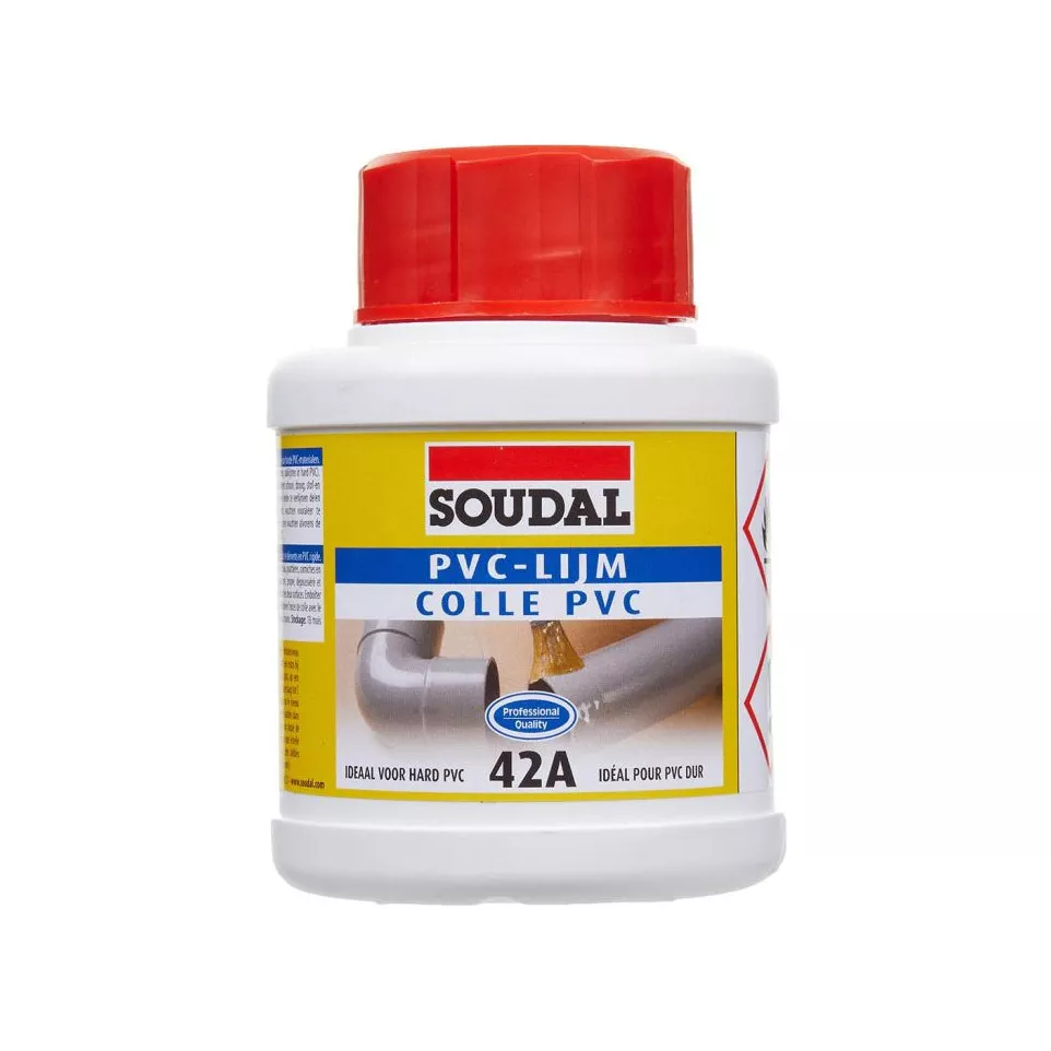 Colle Soudal pour PVC 100ml / 100ml