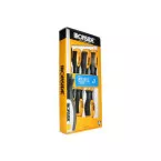 Set van 7 Ironside PZ-Plat schroevendraaiers / pce