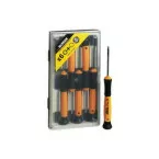 Set of 6 Precision Screwdrivers 4 Torx + 2 Hex / pc