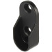 Support de barre penderie ovale 30x15mm noir mat / pce