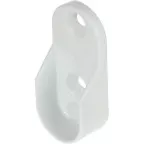30x15mm ovale kledingstang wit / pce