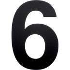 Vlak nummer 155mm zwart mat...