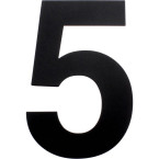 Vlak nummer 155mm zwart mat...