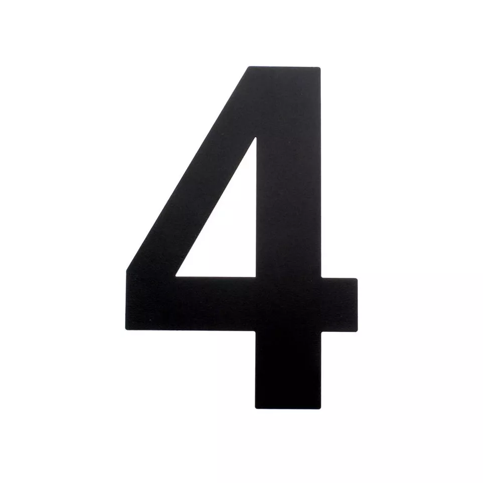 Chiffre plat 155mm noir structuré mat...