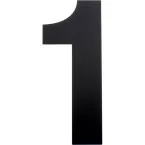 Flat Number 1 Black Structured Matte 155mm per piece