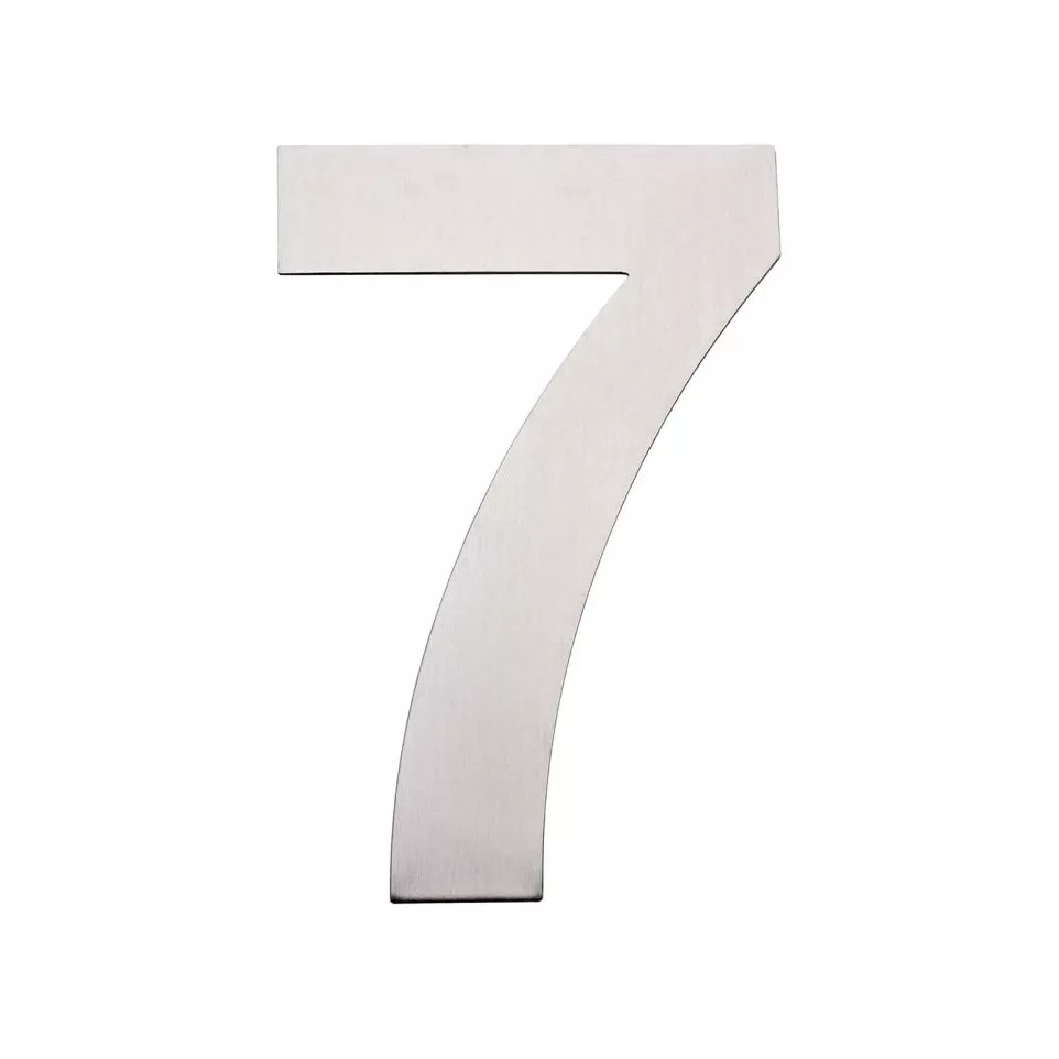 Chiffre plat 155mm inox brossé...