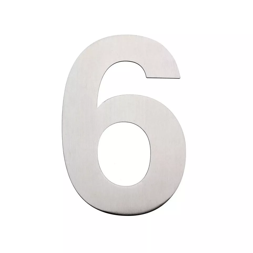 Chiffre plat 155mm inox brossé...