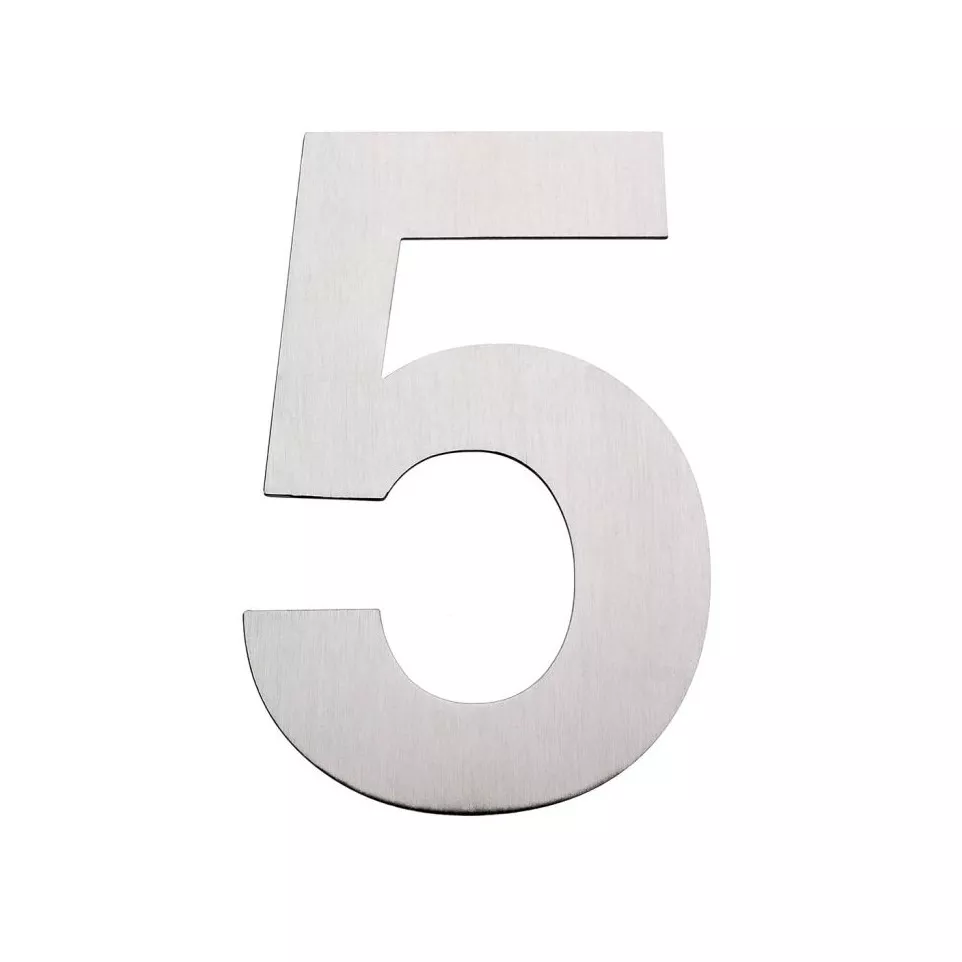 Chiffre plat 155mm inox brossé...