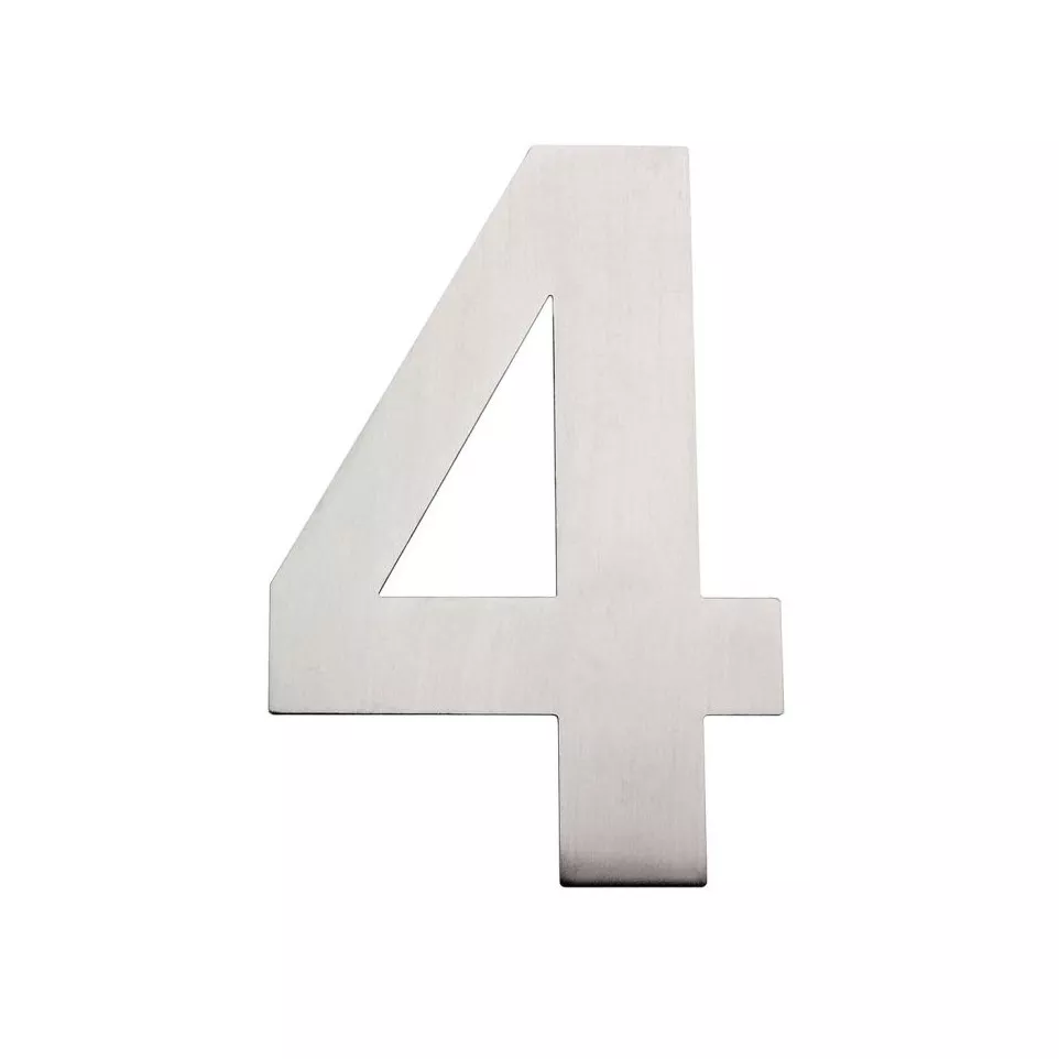 Chiffre plat 155mm inox brossé...