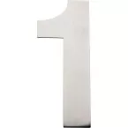 Brushed Stainless Steel Flat Number 1 155mm per piece